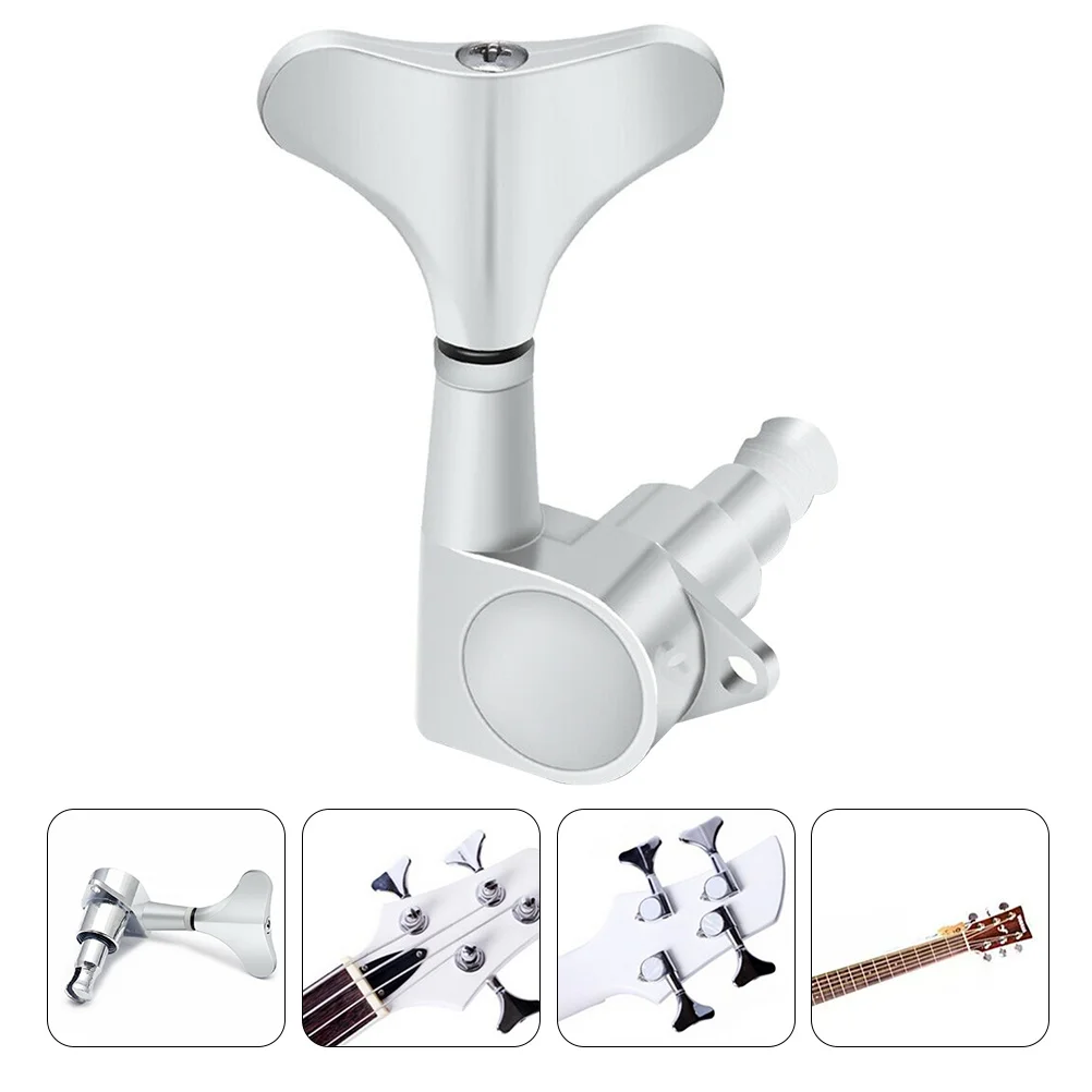 

1Set Bass Guitar String Tuning Pegs Zinc Alloy Professional Replacement Machine Heads Durable Bass Tuners Guitar Parts