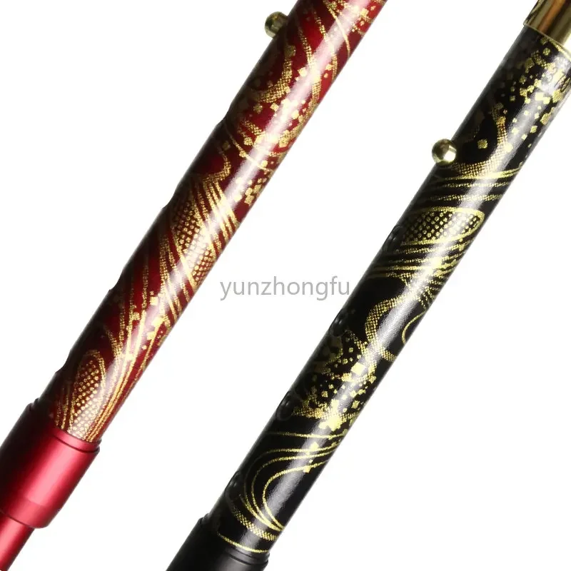 

High-End Gift Handmade Fabric Elderly Walking Stick Elderly Foldable Walking Stick