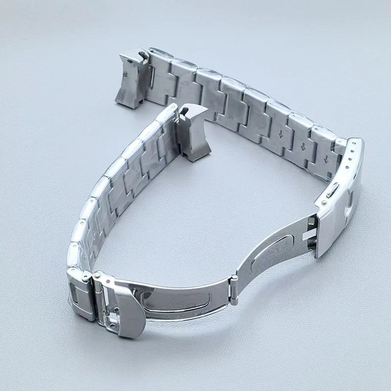 Mod Silver SKX007 Watch Case with Flat Sapphire Crystal Glass for NH35 NH36 4R 6R 7S Movement Men's 28.5mm Dial Repair Parts