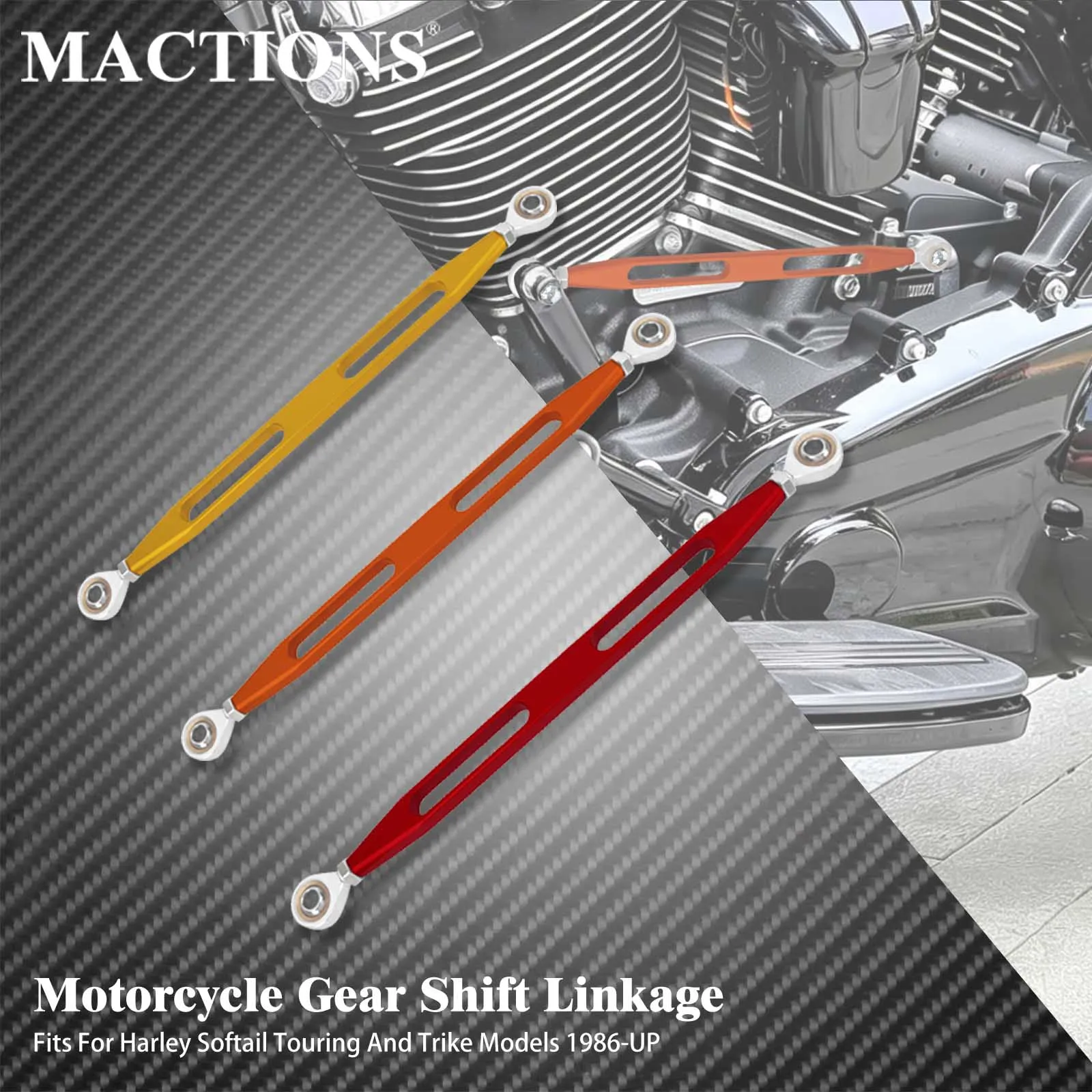 

Motorcycle Gear Shift Lever Shift Linkage For Harley Softail Fat Boy Deluxe Breakout 1986-2025 Touring Road King Street Glide