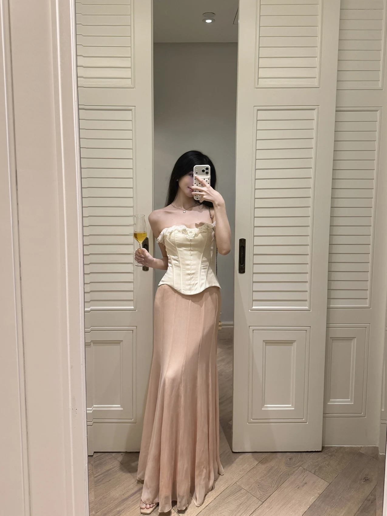 

Юбка Tongse Sunset Slimming F Skirt Y Dreng: Новая летняя миди-юбка с эффектом прохлады, фасон «рыбий хвост», дизайн с завышенной талией