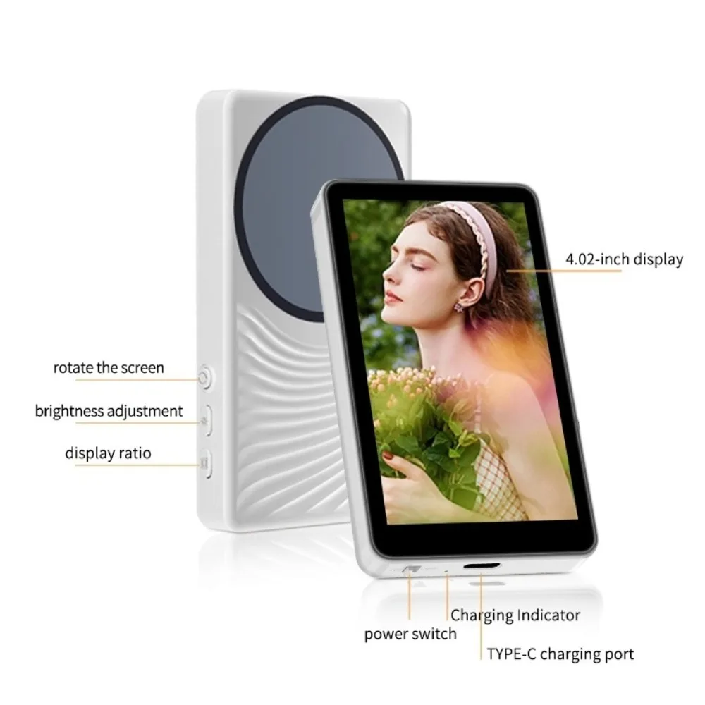 

4-HD-дисплей, магнитный телефон, монитор для селфи, магнитное крепление, зеркальный экран, Vlog, монитор прямой трансляции, регулируемая яркость