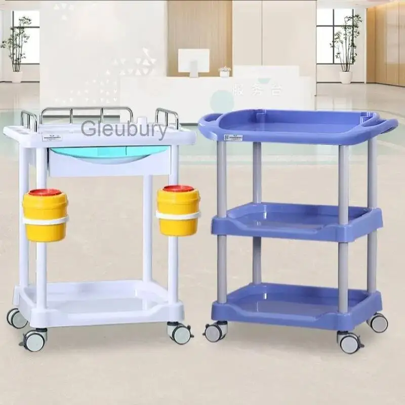 Medical Utility Cart Salon Trolley Cleaning Tattoo Hairdressing Tool Lash Salon Trolley Cosmetic Perm Furniture Carritos Lstc