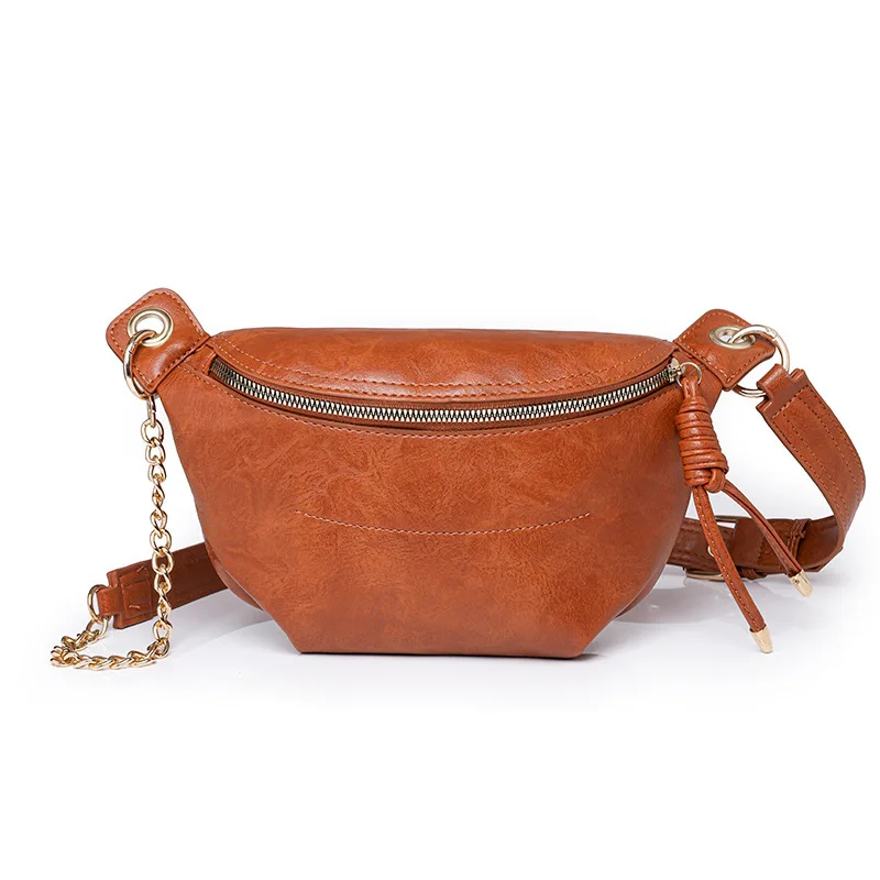 

Women's Chain Crossbody Bag - Convertible Chest Purse & Stylish Fanny Pack, Multi-Functional Mini Waist Bag for Trendy Daily Use
