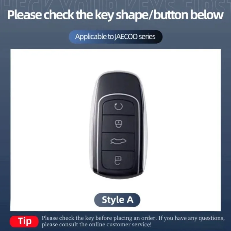 For Jaecoo J6 J7 J8 Phev 2023 2024 2025 Keychain Protective Cover Smart Remote Key Protection Shell