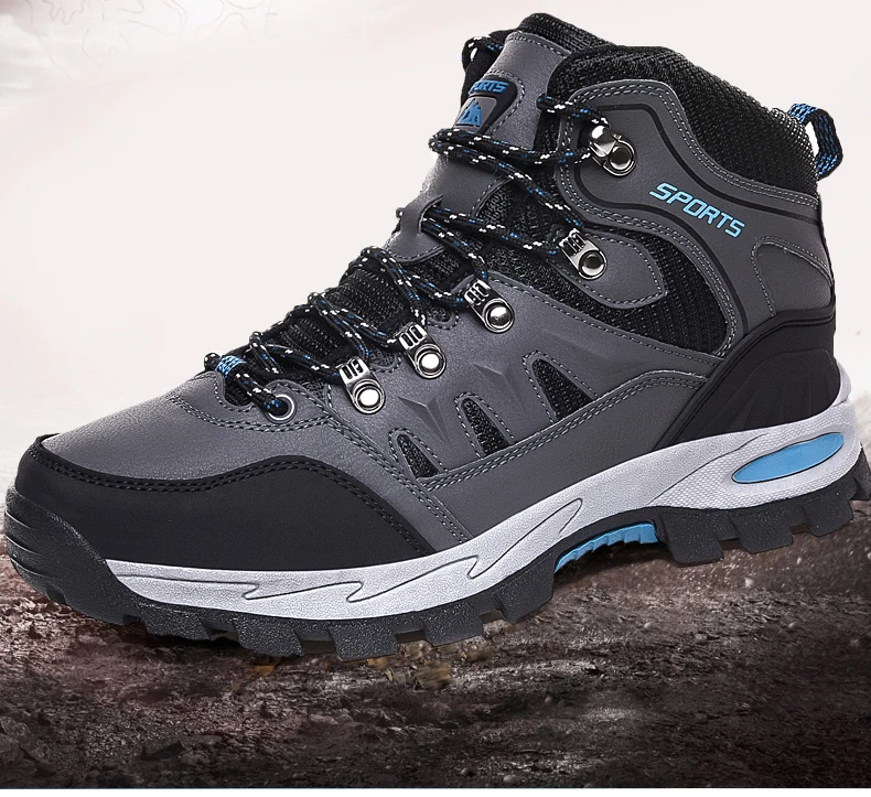 Outdoor Wasserdichte Wanderstiefel Herren Damen Frühling Und Herbst Wandern Verschleißfeste Bergsport Stiefel Jagd Sportschuhe – Detail 2