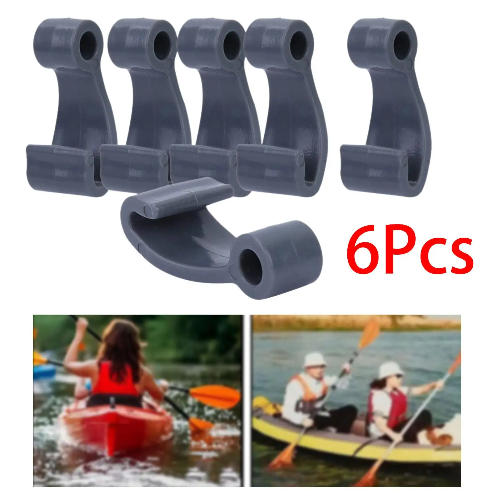 Nylon Lashing Hook Kayak J Shape Hook Strong ABS Plastic Boat Hook for Water Sports Fishing Raft
