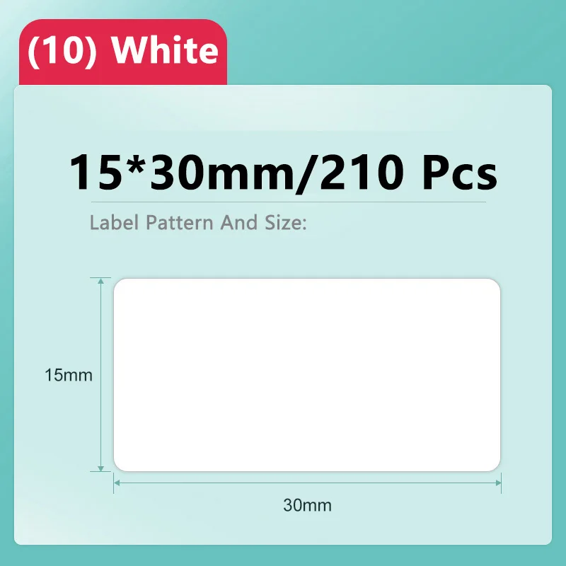 Niimbot D11/D101/D110 Mini Draagbare Printer Witte Tape Sticker Papers Waterdicht Anti-Olie Geen Lijm Thermische Label printer Nieuwe