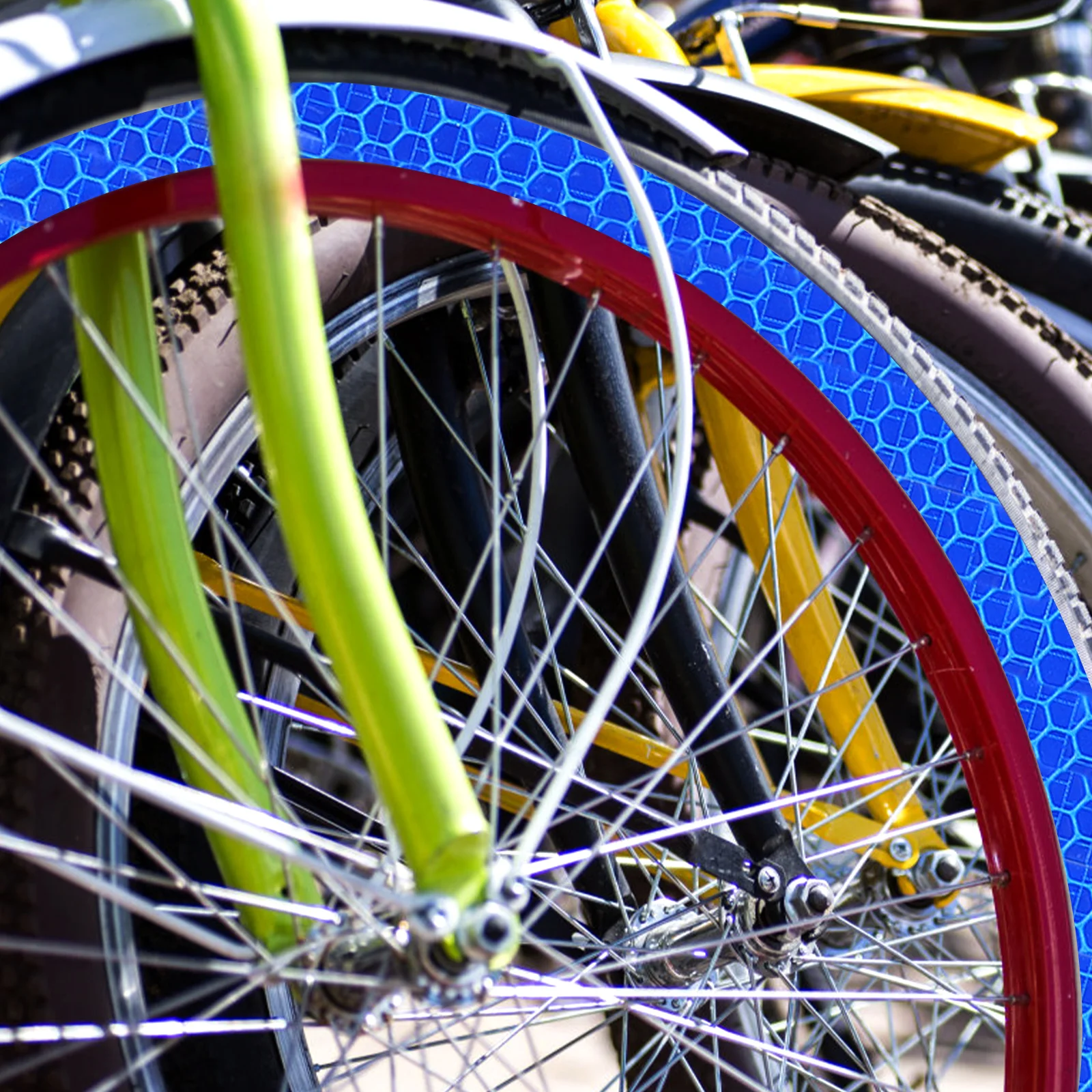 

7 Rolls Reflective Sticker Cuttable Warning Tape For Bike Motorcycle Decoration Durable Glow Safety Accessory Camping Hiking