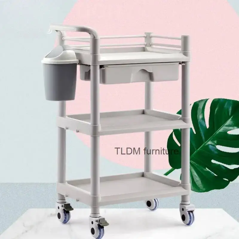 Tattoo Cosmetic Salon Trolley Medical Organizer Manicure Tool Salon Trolley Service Makeup Carrello Attrezzi Salon Furniture HD