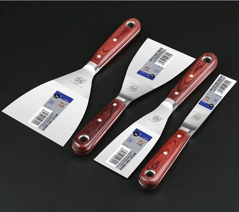 4PCS Set Hight Quality Stainless Steel Putty Scraper Knife Blade Shovel Tiling Wall Plastering Trowel Hand Construction Tools