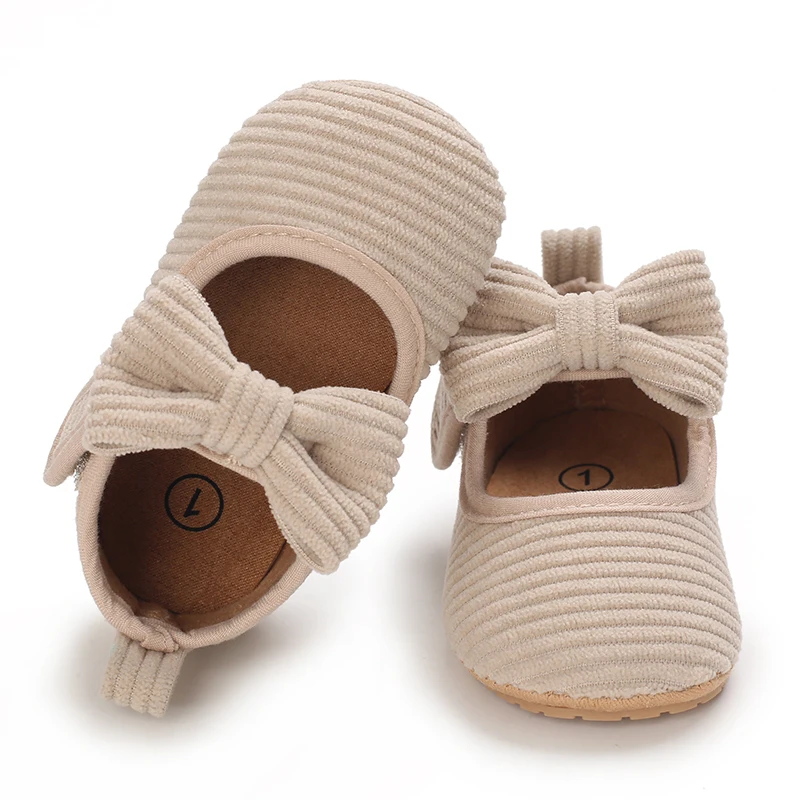 Spring and Autumn Style 0-1 Year Old Baby Shoes Bow Tie Soft Soled Princess Baby Shoes Baby Shoes