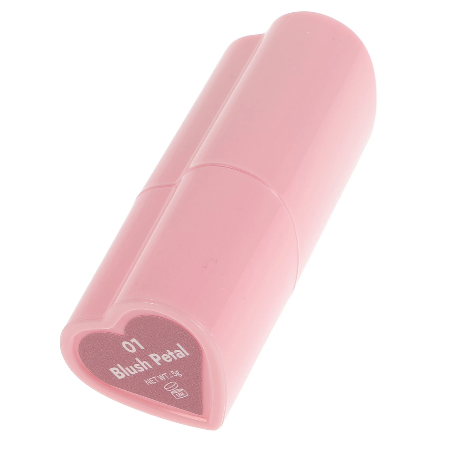 Bastão de Blush em Creme para Bochechas e Lábios, Ferramenta de Maquiagem Multifuncional para Contorno Facial e Iluminador, Portátil em Formato de Coração, Fácil de Aplicar