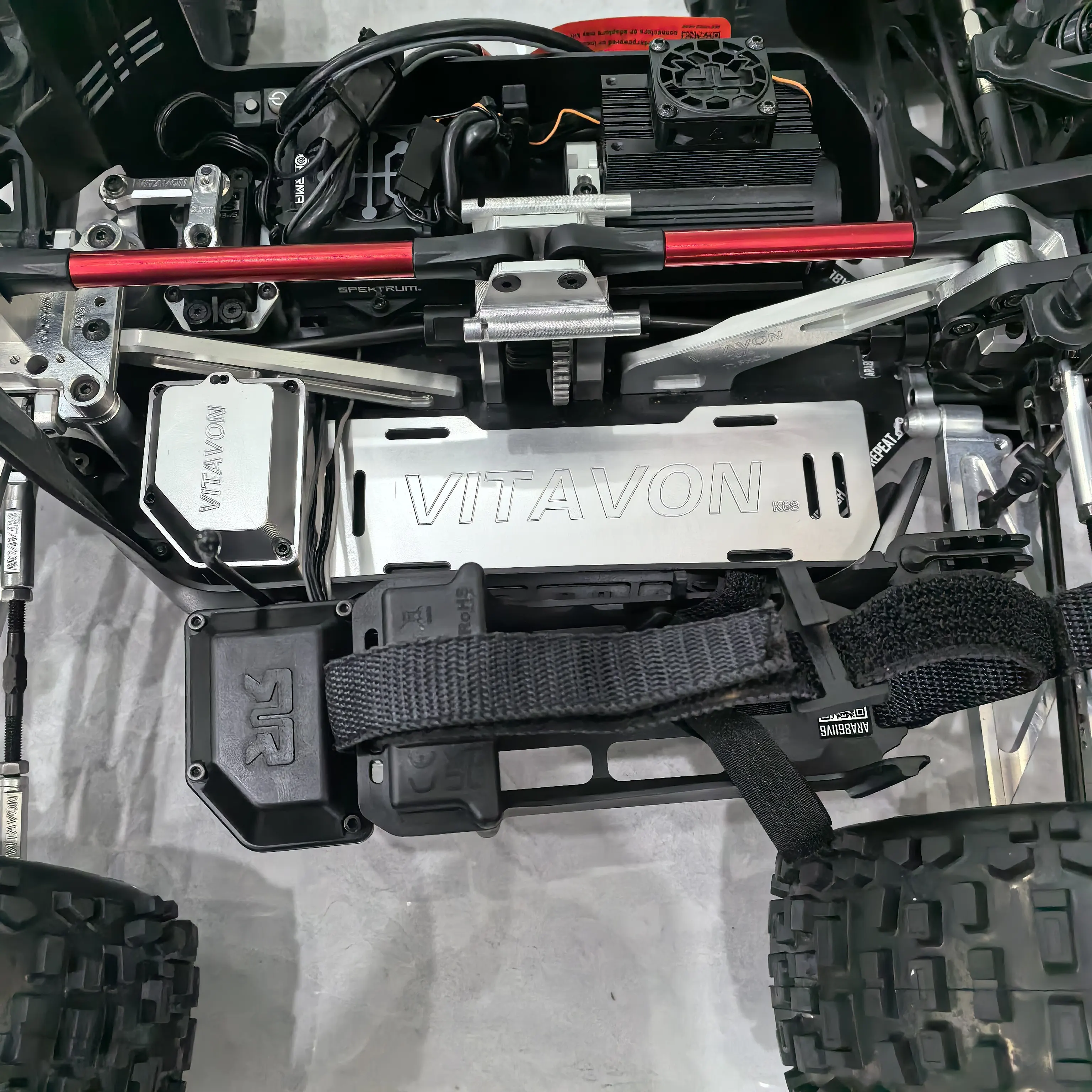 Vitavon CNC Aluminum Battery Tray & Receiver Box for Arrma Kraton 6S Typhon 6S Notorious 6S