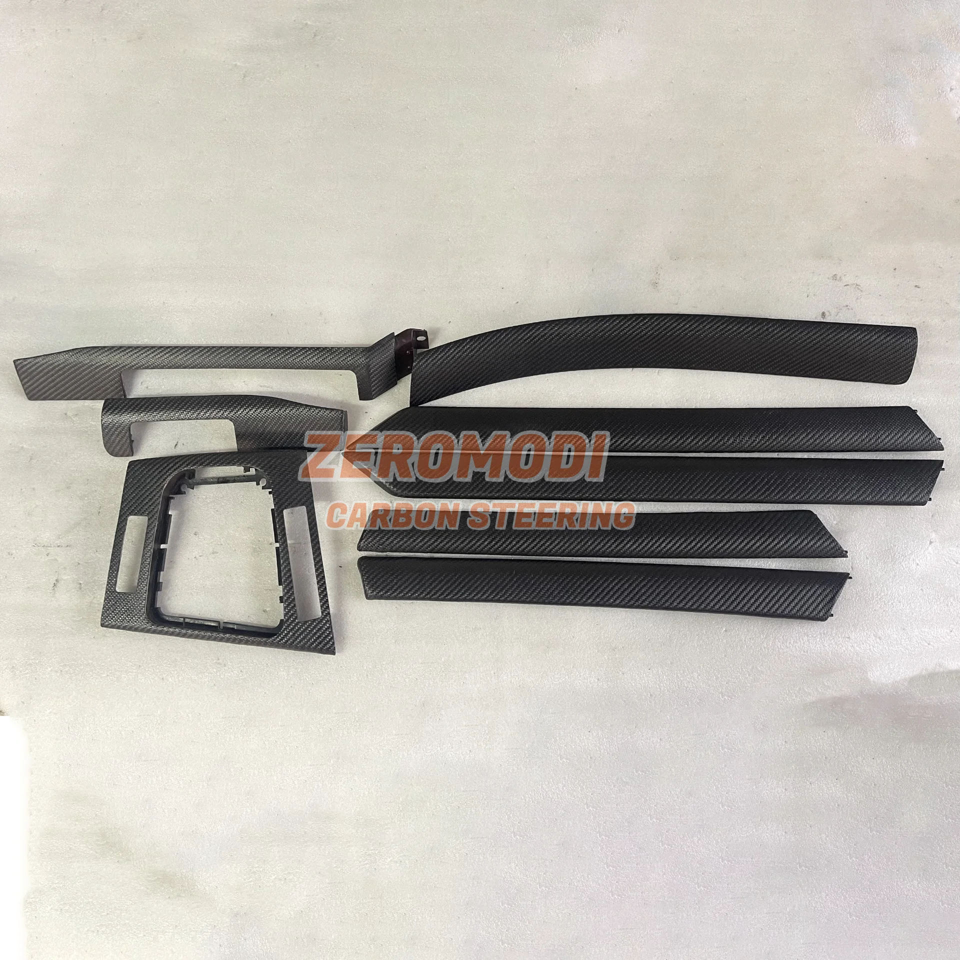 Real Carbon Fiber Interior Trim Center Console Door Sille for BMW E46 8 Pieces