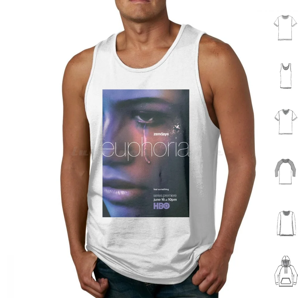 Débardeurs imprimés avec affiche du film Euphoria, en coton, tendance 2019 2020 2021