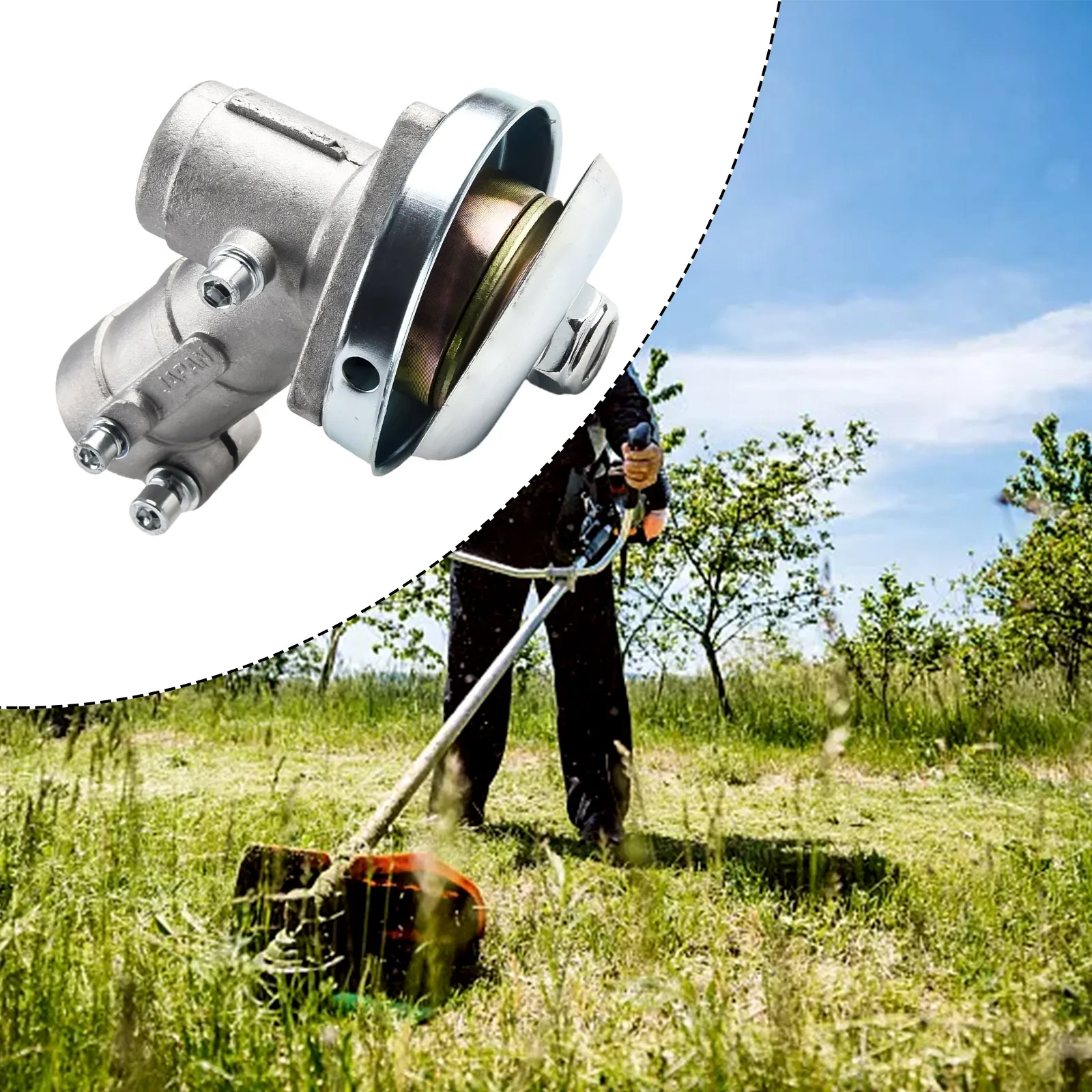 Gearbox Assembly Brush Cutter Trimmer Replace 26mm Diam Square Rod Gearhead Gearbox Plate High Quality Tool Parts