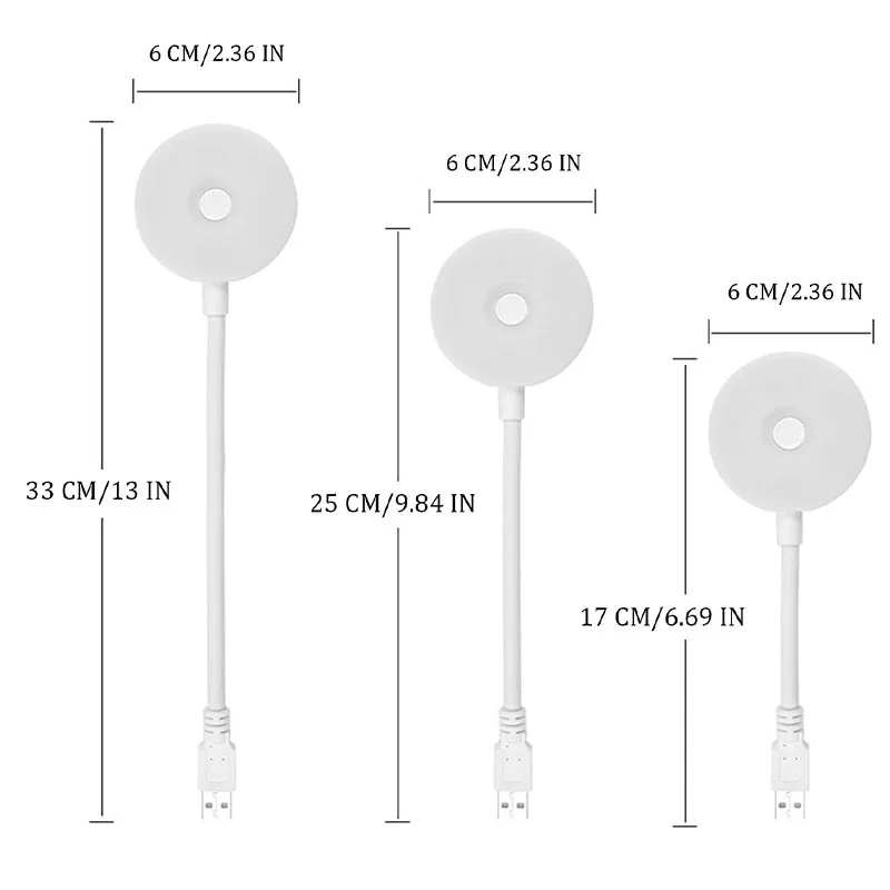 LED Eye Care Book Lights Remote Control Dimmable Mini Round Reading Desk Lamp USB Plug Laptop Keyboard Lighting Night Light