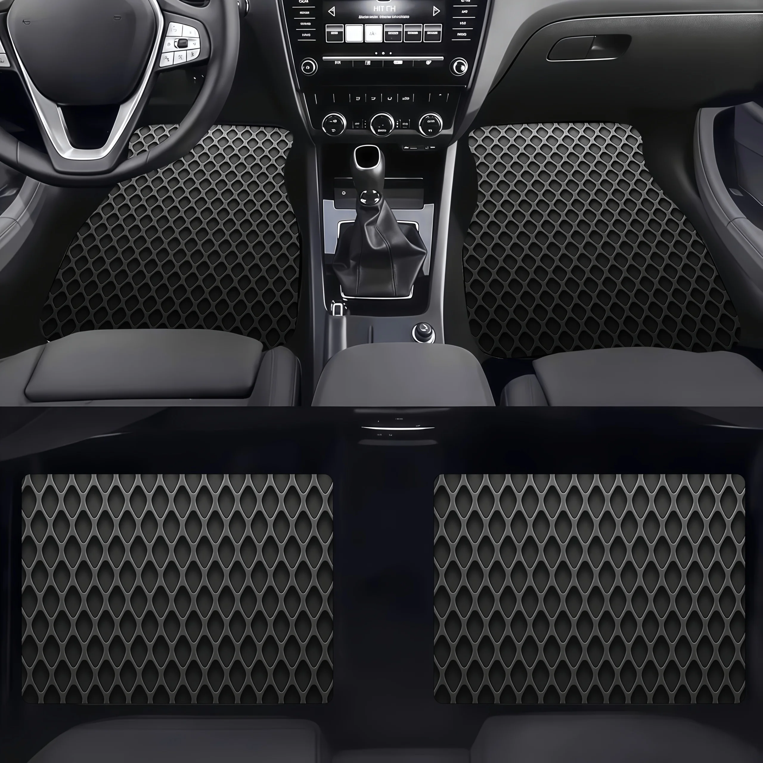 Interior Design Experience - Tappetini per auto da 4 pezzi,