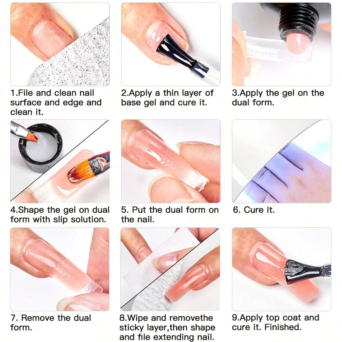 Ovanlee 18-Piece All-in-One Nail Builder Gel Kit – 12 Colors 15ml Polygel with Mini UV/LED Lamp, Cleaning Fluid, Nail Tips & Tools – Form-Free DIY Manicure Extension & Strengthening Set