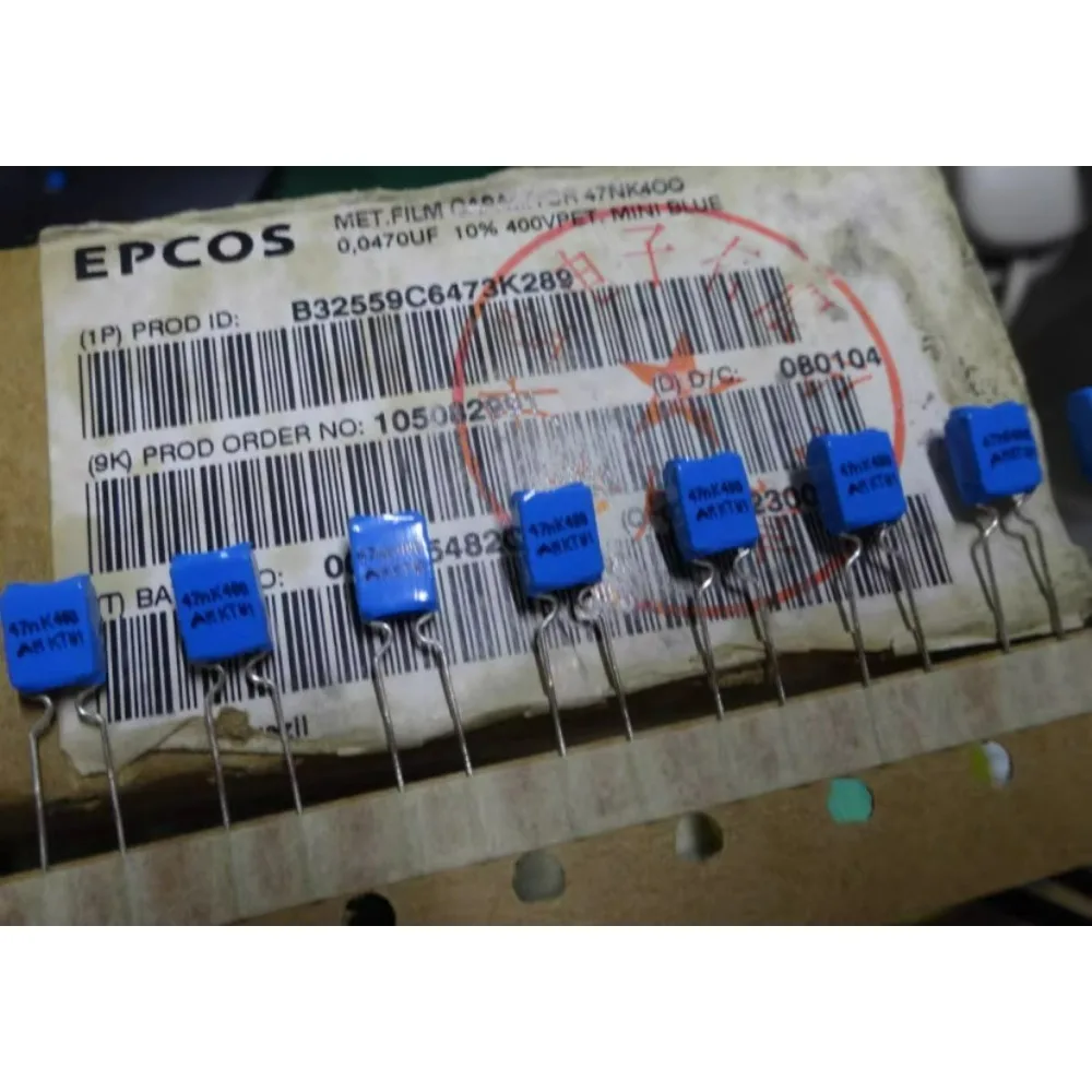 

10PCS EPCOS 0.047uf/400v 47nf 473 new 5mm Layer Cake Capacitor B32559C6473K289