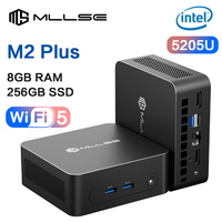 MLLSE M2 Plus Mini PC Intel Celeron 5205U Processor 8GB RAM 256GB ROM WiFi 5 BT4.2 Windows 11 Pro Desktop Computer