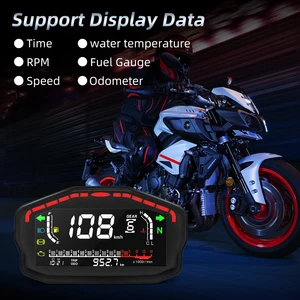 Motorcycle Universal speedometer panel, digital rpm tachometer, temp water, fuel meter, ABS alarm, Honda 2/4 cylinder 8 Main Sales Universal Digital Moto Panel - №8