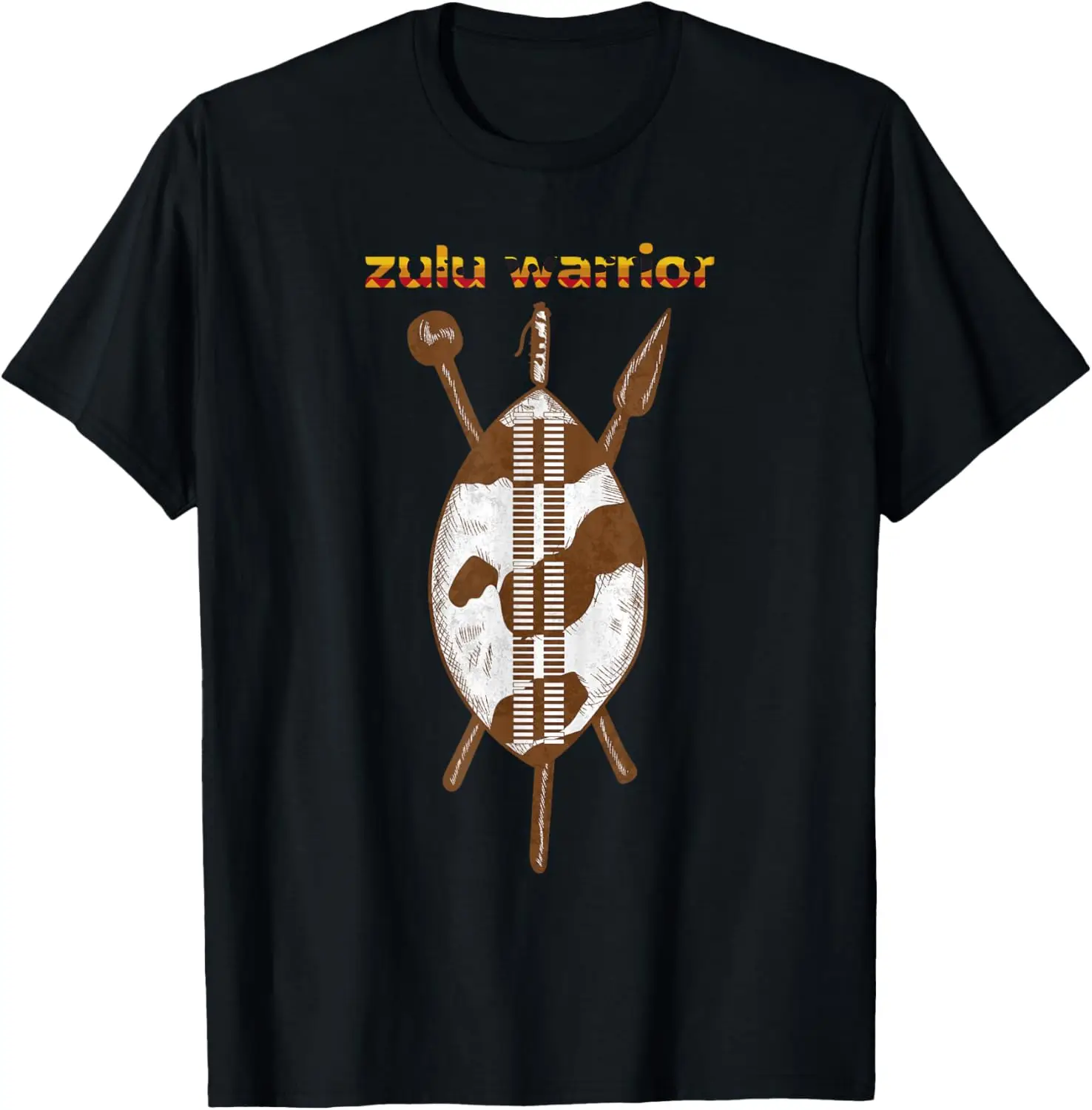 Shaka The Proud African King of Zulu Warrior T-Shirt