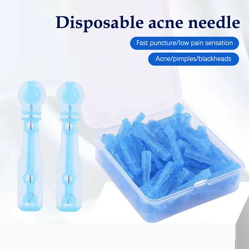 50/100pcs Disposable Acne Needle Acne Picking Remover Needles Pimples Pointed Small Wound Size Fat Grain Beauty Skin Care Tool