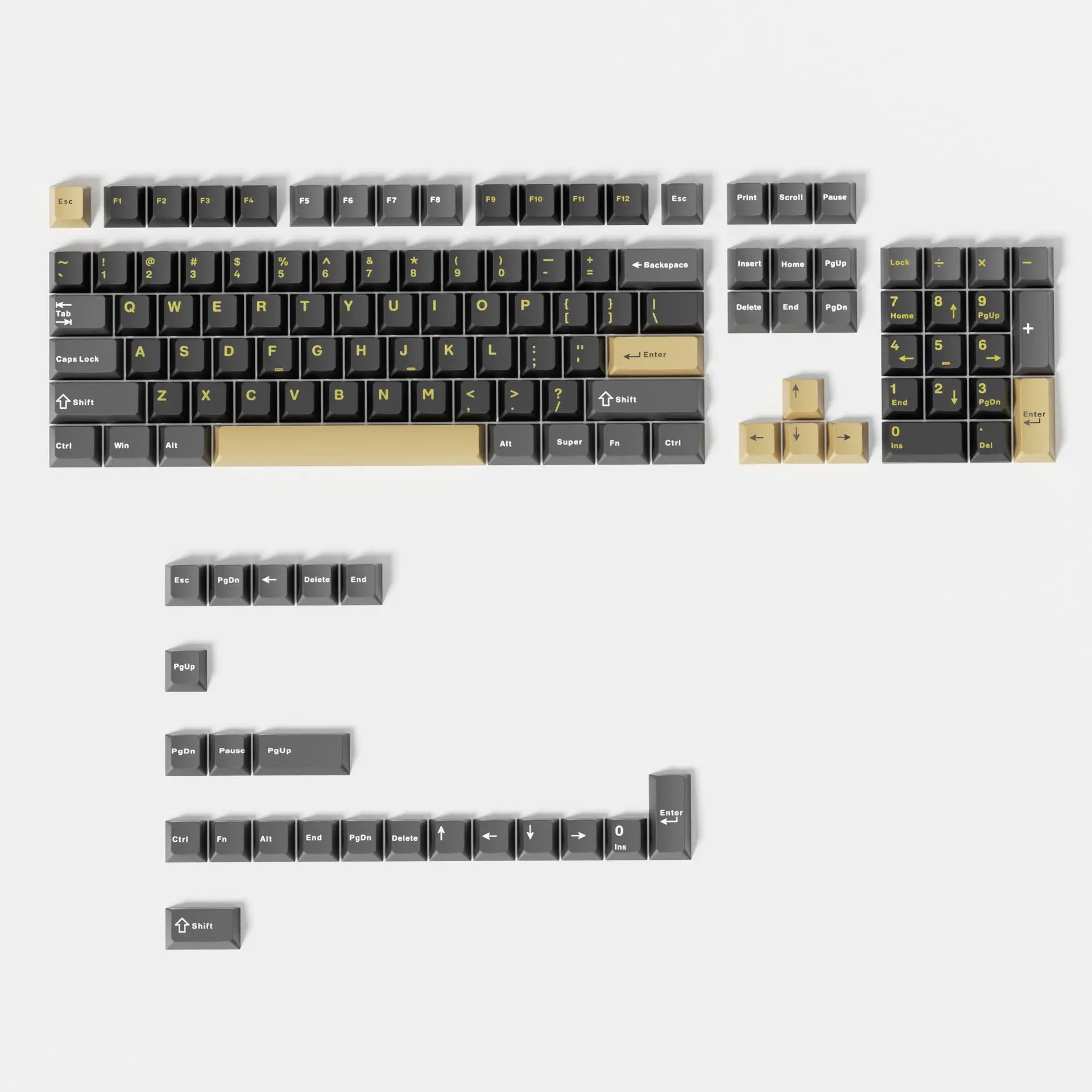 

Классические цветные PBT-кейкапы с цветовыми блоками, профиль Cherry, для механических клавиатур, кастомные кейкапы для игровых клавиатур 60 70 80 90 100