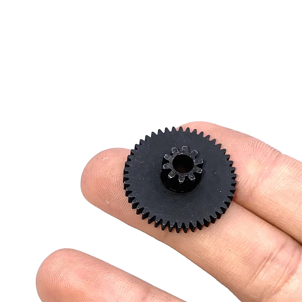 10T 46T 4mm reducción de engranaje de Metal doble accesorios de bricolaje