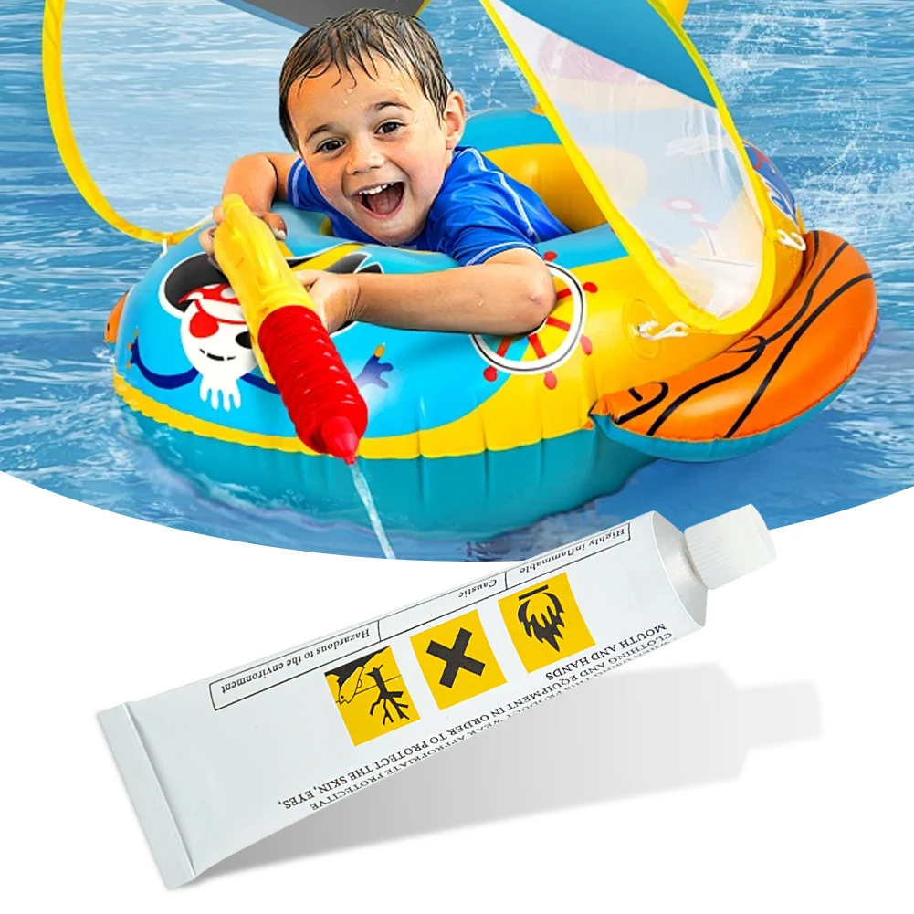 PVC Adhesive Inflatable Boat Repair Glue 30ml Kayak Patches Glue Swimming Pool Inflatable Air Mattress Repair Patch Glue Kits