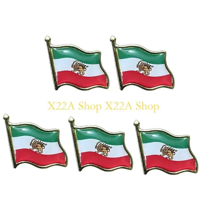 Unique Iranian National Flag Brooch For Suits And Uniforms Resistant To Corrosion