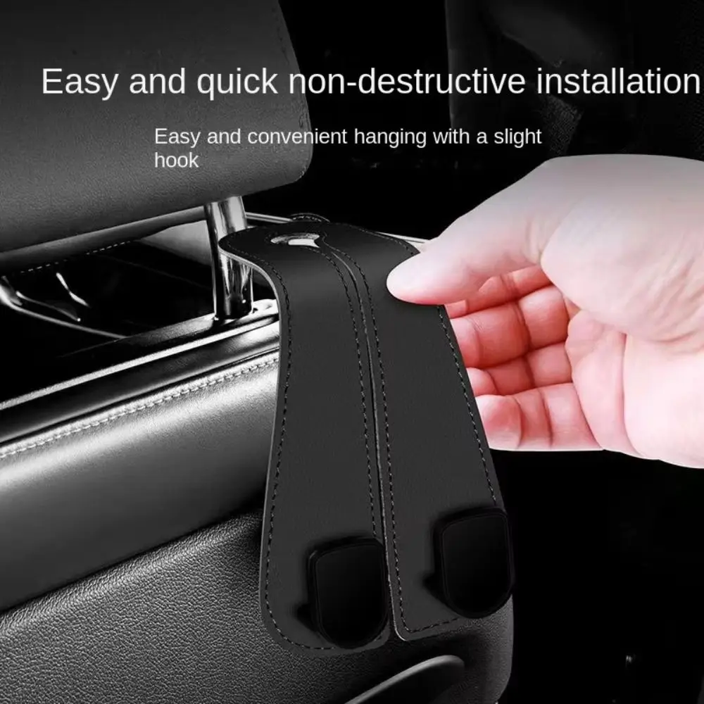 2 in 1 Car Headrest Hook Hidden Universal Car Organizer Clips Large Load-Bearing Car Hooks Car Interior Accessories