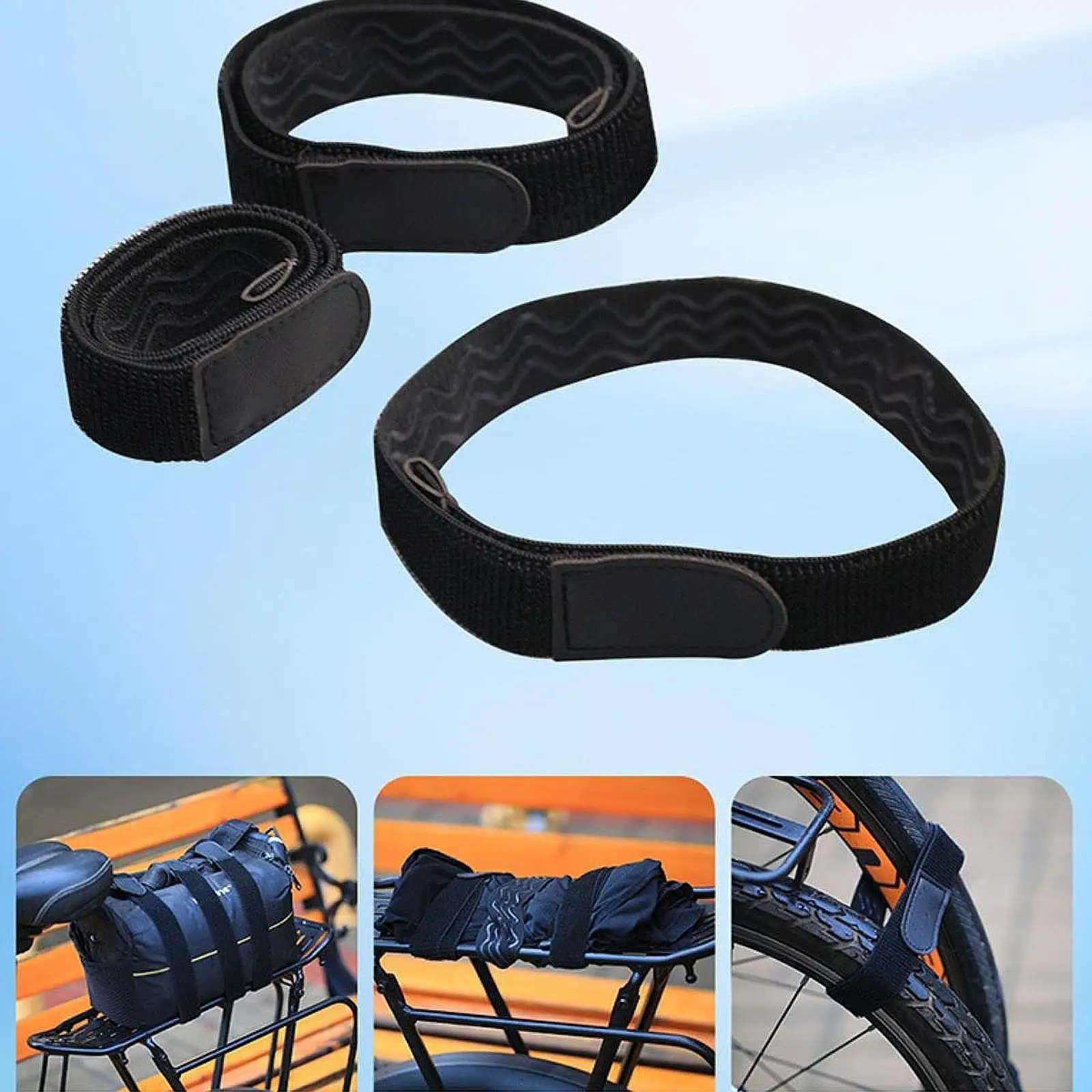 

Эластичные ремни из трех частей, ремень на колесо велосипеда для спального мешка, сноубордов