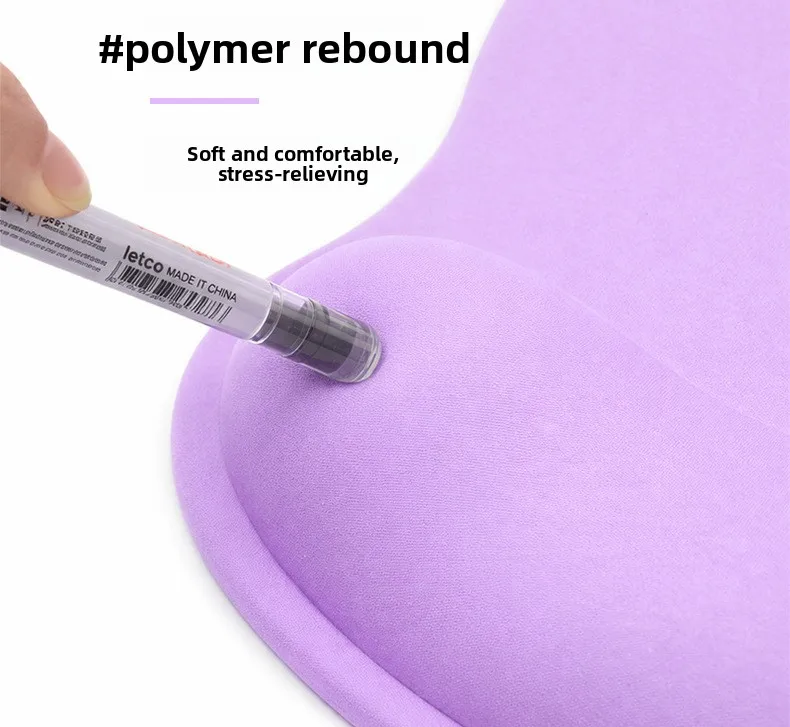 Gradient Silikon Handgelenkauflage Mauspad Ergonomische Schreibtischunterlage für Büro und Gaming 40+ Farbmuster Inklusive Individualisierung – Detail 3
