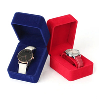 Flannelette Watch Packaging Box Case Display Holder Black Bracelet Jewelry Storage Organizer For Woman Man Gift Wholesale