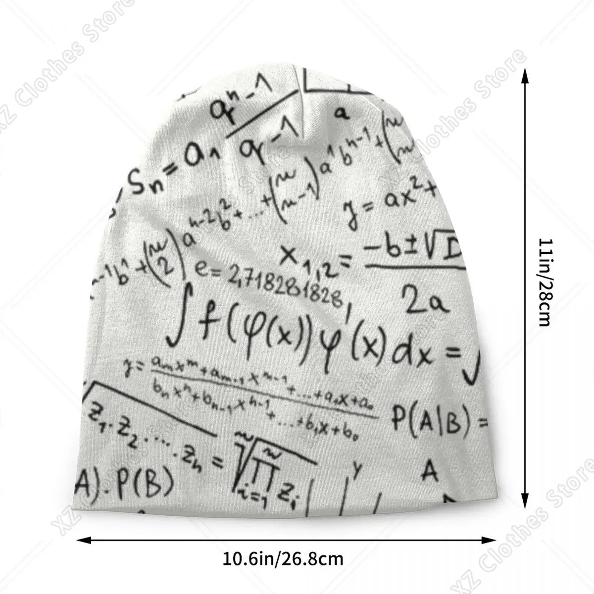 Custom Math Formulas Bonnet Hat Knitted Hat Men Women Cool Unisex Mathematics Physics Winter Warm Beanies Cap