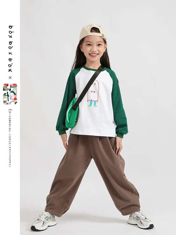 bobox-children's-long-sve-t-irt-hand-dn-print-cotton-base-irt-boys-girls-spring-autumn-casual-straight-cut