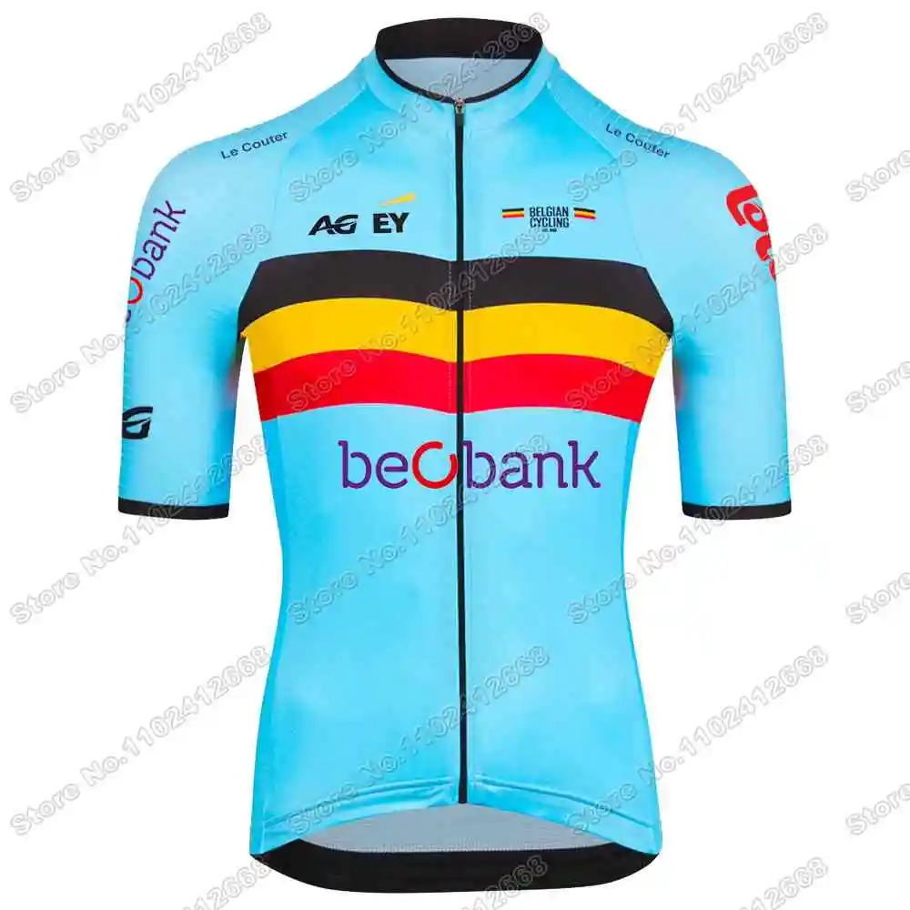 2024 Belgium National Team Cycling Jersey Short Sleeve Set Belgian Cycling Clothing Men Road Bike Shirt Bicycle Tops MTB Wear