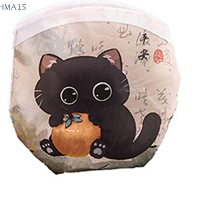 1PC 20CM Portable Cartoon Kawaii Creative Folding Fan Cool Summer Hand Fan Flying Disk Pocket Cloth Fan Gifts For Kids