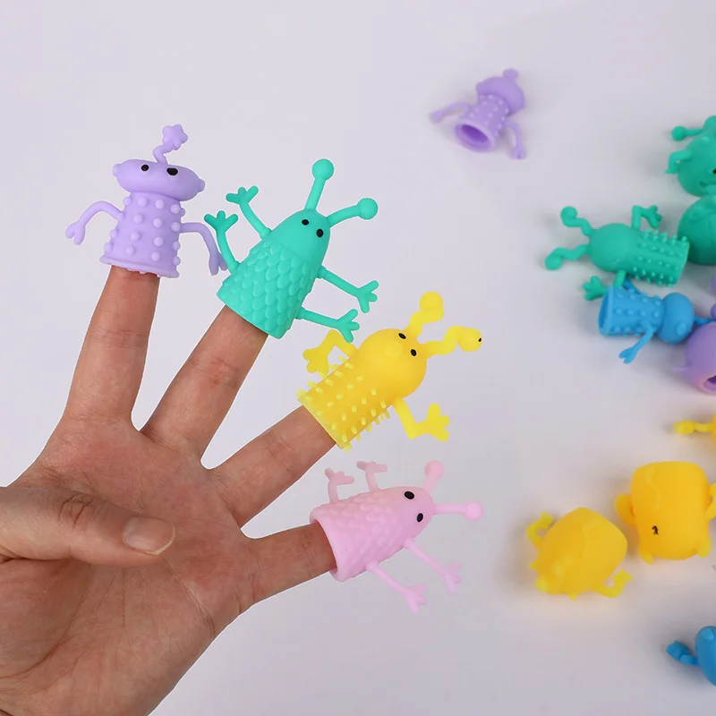 10/20 Stück süße Monsterpuppen Fingerspielzeug Kindergeburtstag Gastgeschenke Pinata Füllstoff Weihnachtsgeschenk Weiches Gummi Dehnbares Zappelspielzeug – Detail 12