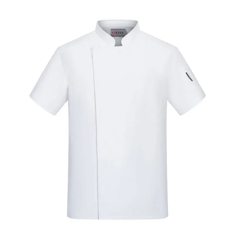 Chaquetas de Chef de manga corta, uniforme de Chef de cocina para restaurante, camisas, abrigo de cocinero de verano, ropa de camarero