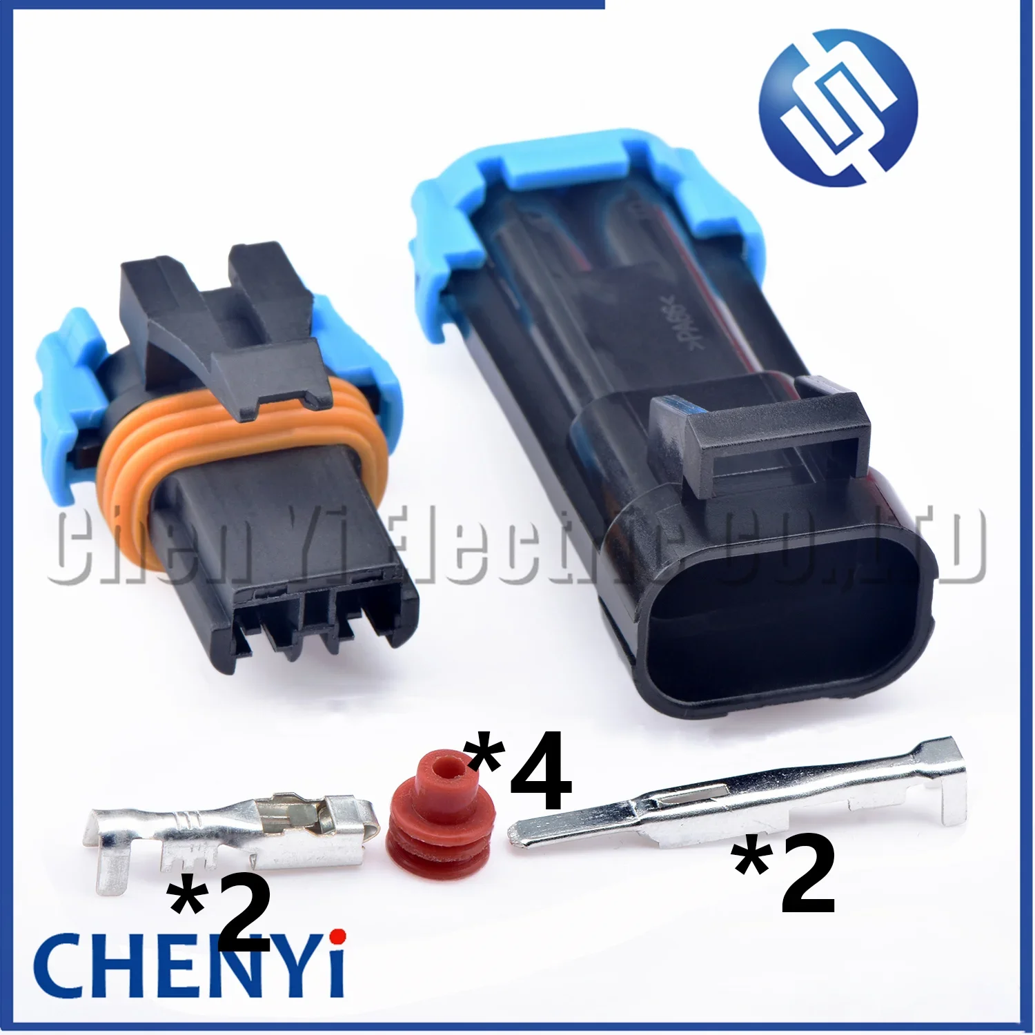 2 Pin 2.8mm series Automotive waterproof connector blade Blower Motor Plug For Chevrolet Buick