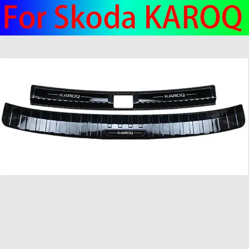 

Stainless Steel Car Trunk Threshold Shield Anti-scratch Protection for Skoda KAROQ 2017 2018 2019 2020 2021 Car Accessories