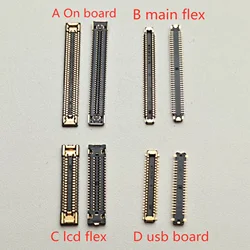 2-10pcs LCD Display Screen Flex FPC Connector For Samsung A32 A325 A325F A326 A326F A82 A826 A826F Plug On Board 40 78 Pin