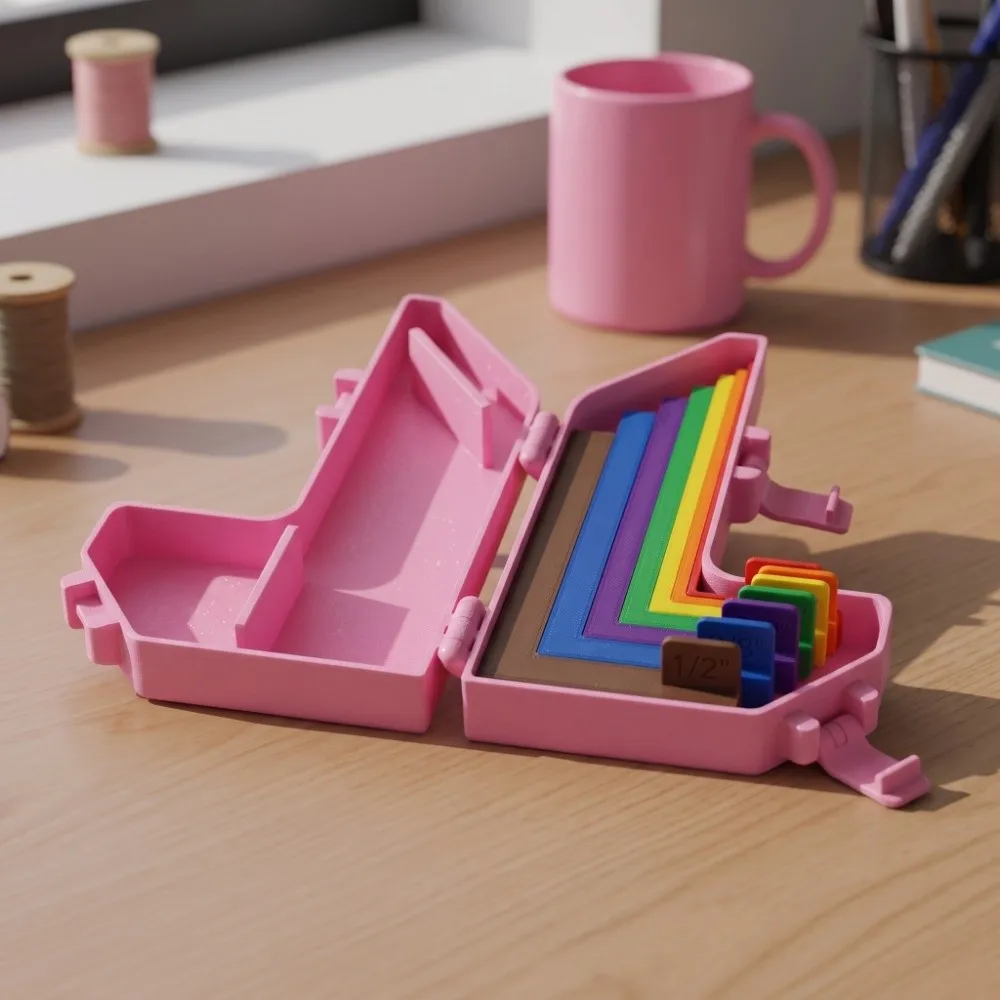 5/7pcs Multi-size Paper Crafting Alignment Guides Precision Layering Color-coded Precision Alignment Rulers Size Tabs