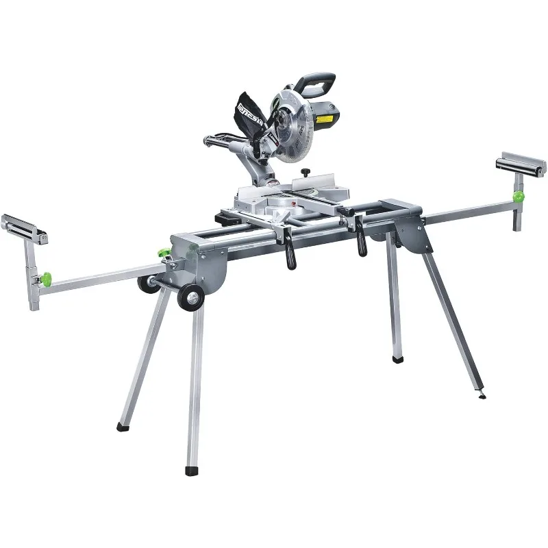 GMSS400W Universal Heavy-Duty Folding Miter Saw Stand with Quick-Release Mounting Brackets, Tool-Free Adjustment,