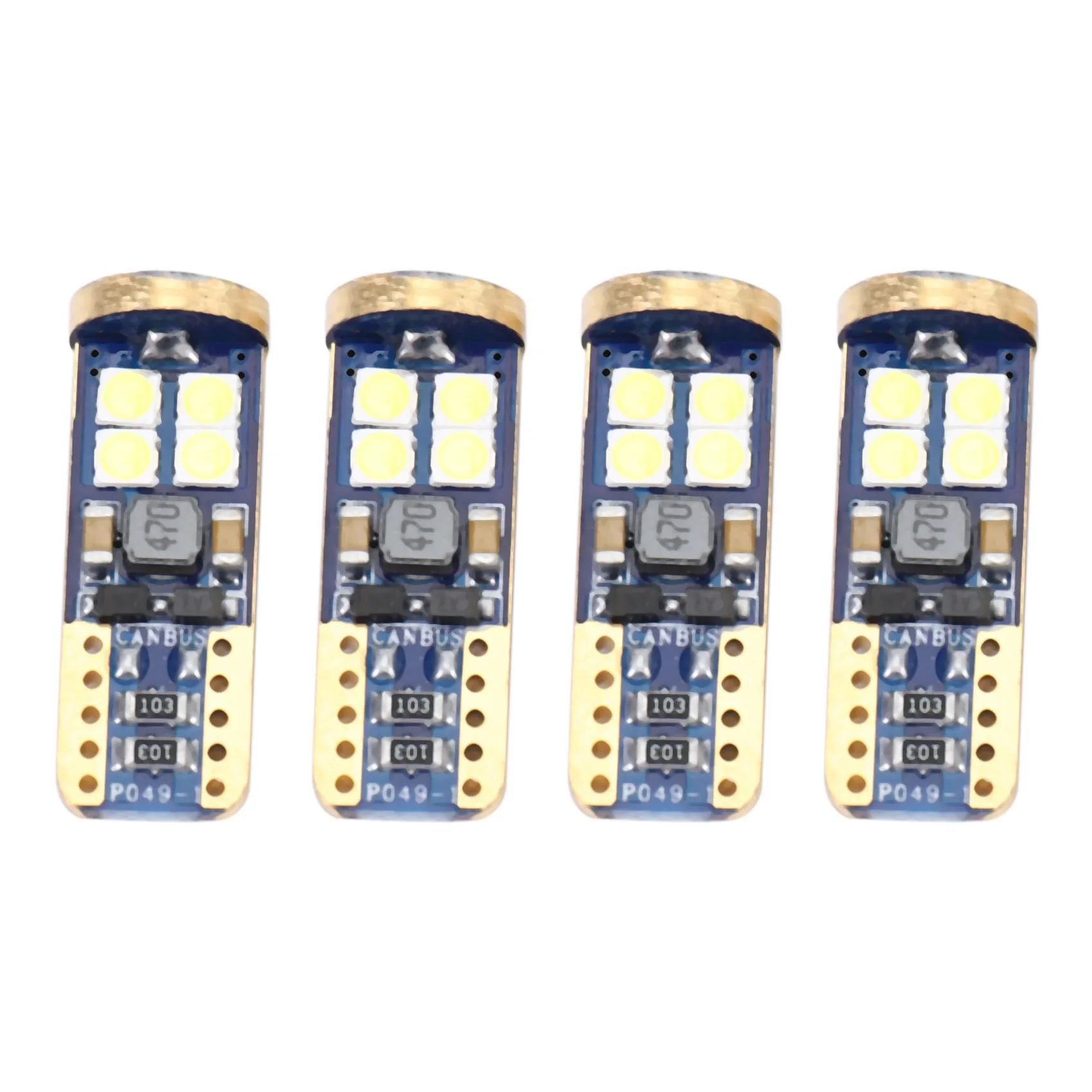 

T10 168 Led Car Bulb 4Pcs 194 W5W 12-Smd 3030 Chipset Led Bulbs Canbus For Car Interior Dome Map Door Courtesy License Plate