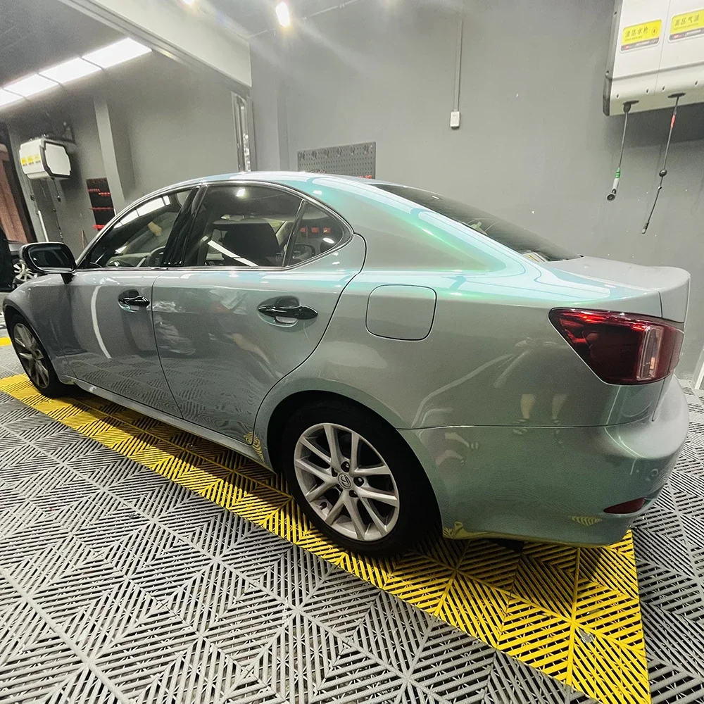 1.52*17m Magic Twin Color Candy Grey Green Self Healing TPU car vinyl film wrap colors